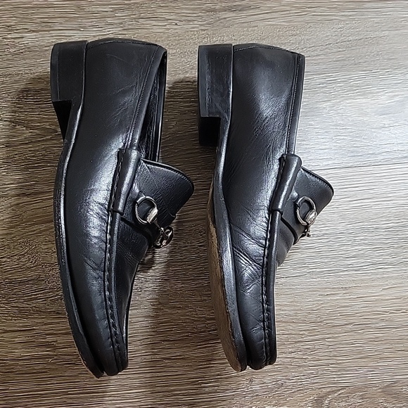 Gucci Penny Loafer Driver Shoes Black Horsebit Leather Heeled Dress Men\'s 11 D main image 8